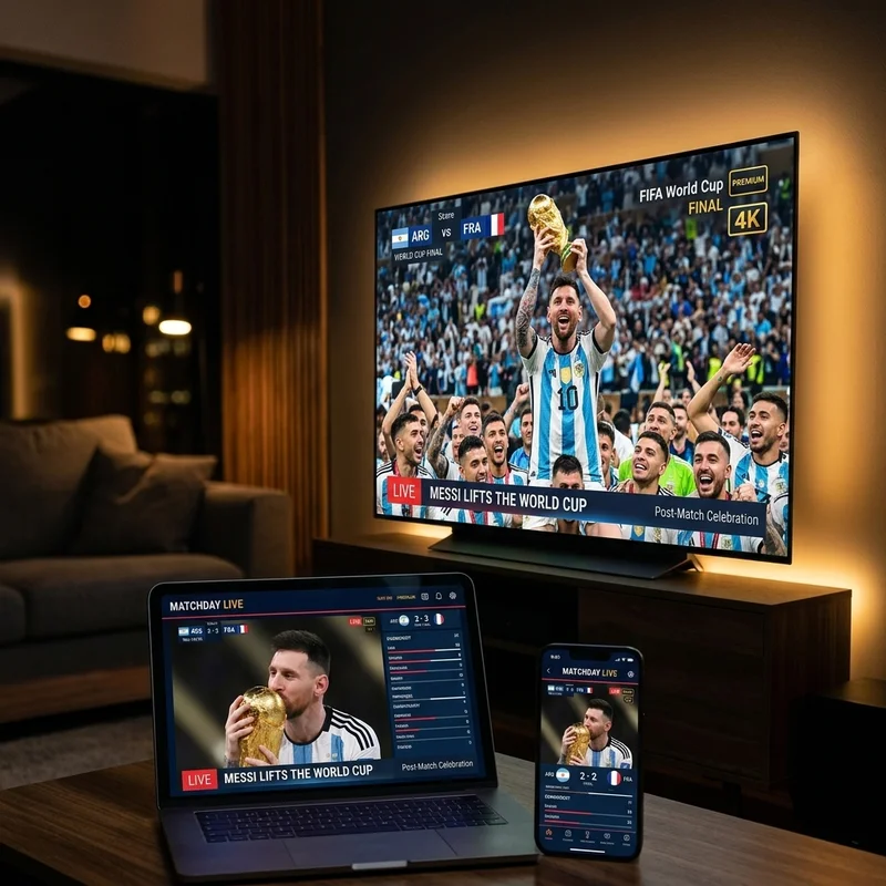 StreamX IPTV live op TV, tablet en smartphone